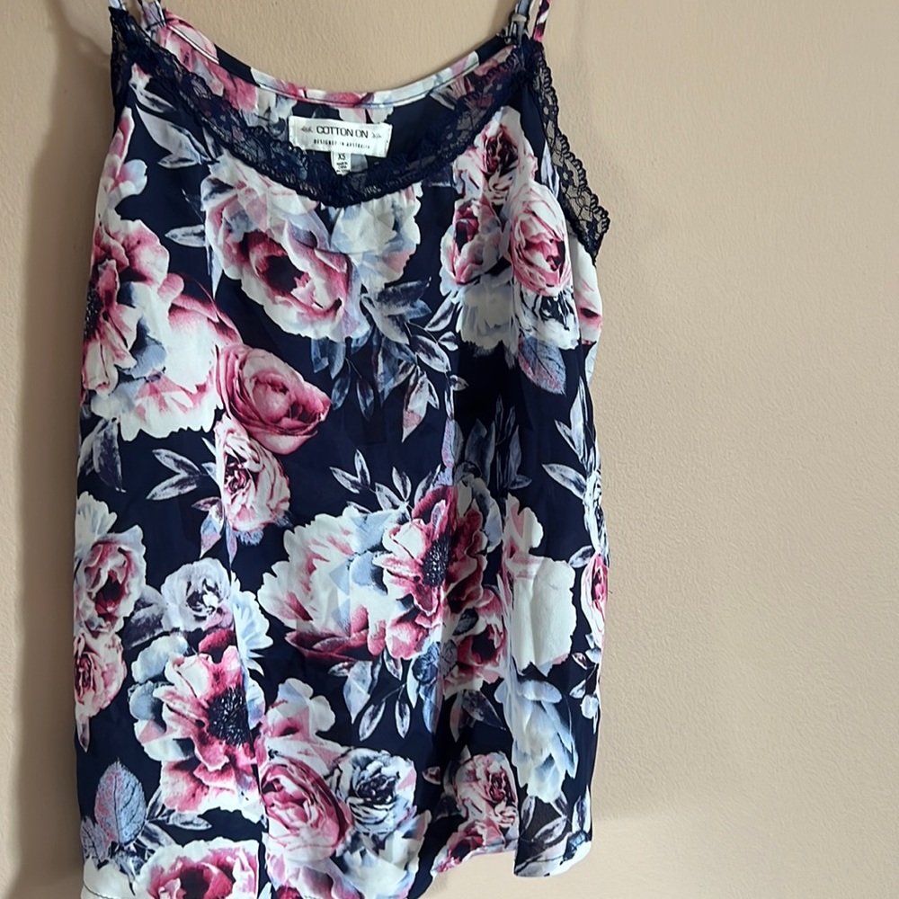 Floral Tank Top Shirt